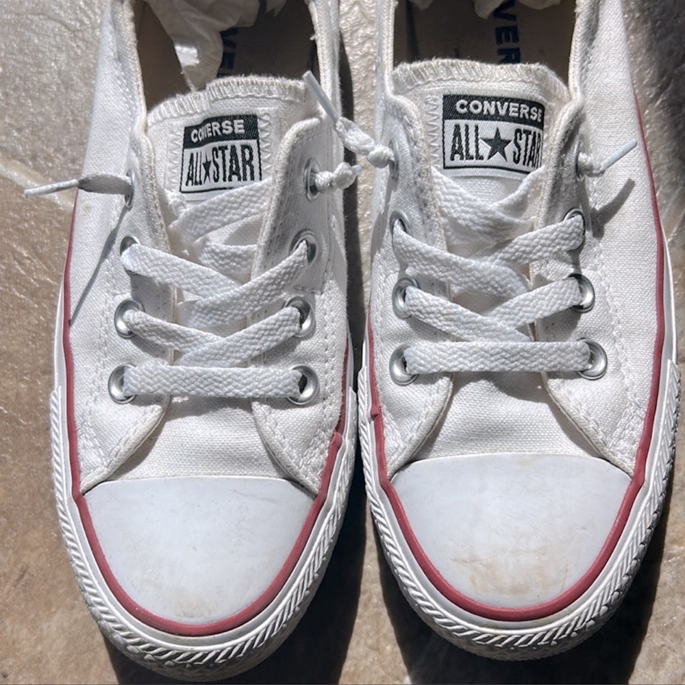 White all star converse size 7.5
